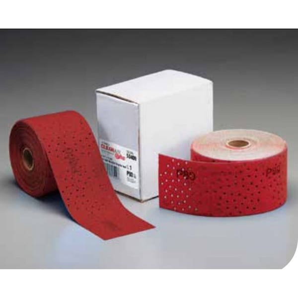 Carborundum Carbo Clean-Air Plus Dri-Lube Grip-On Paper Perforated H&L Vacuum Roll P80 5539553409 - main